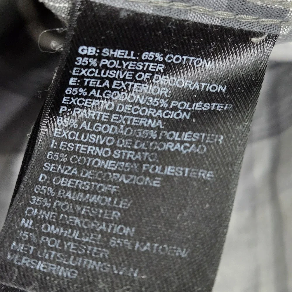 The North Face Men Button Up Shirt XL Gray Logo Embroidery Plaid Outdoor